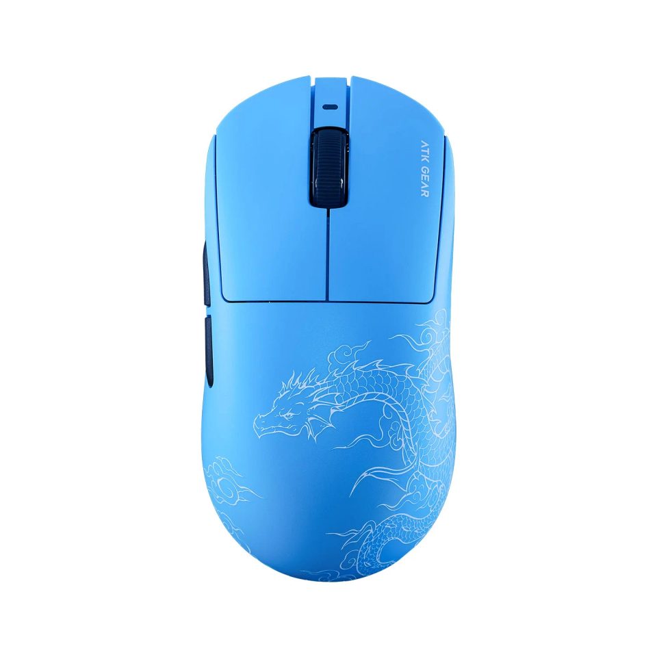 Mouse gamer sem fio ultraleve ATK A9 Air+ com receptor 8K