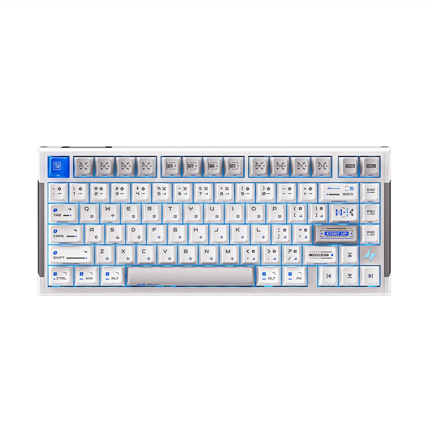 Teclado magnético ATK RS7 V2 Ultra de 75% com estrutura em alumínio