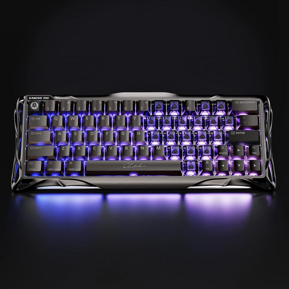 Teclado magnético GravaStar Mercury V60 Pro em acabamento metálico